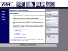 Tablet Screenshot of cxitrucking.com